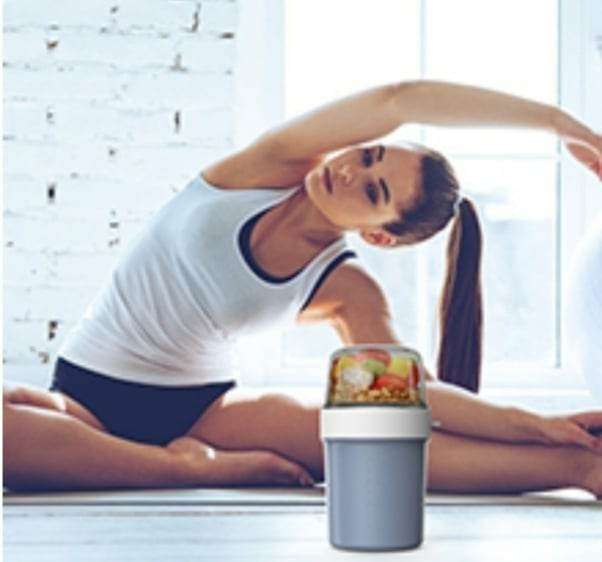 ταξιδιωτική κούπα με 2 χωρίσματα